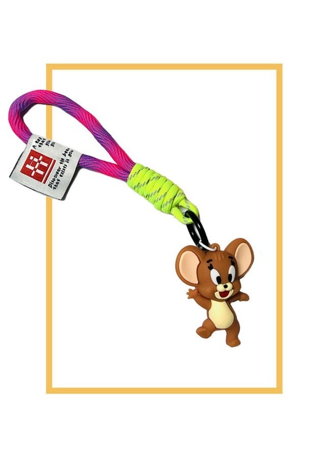 Generic Tom and Jerry Handmade Keychain, Cartoon Keychain Couple Pendant Cute Decorative Accessories for Purse Handbag Schoolbag Backpack Key  - Image 1