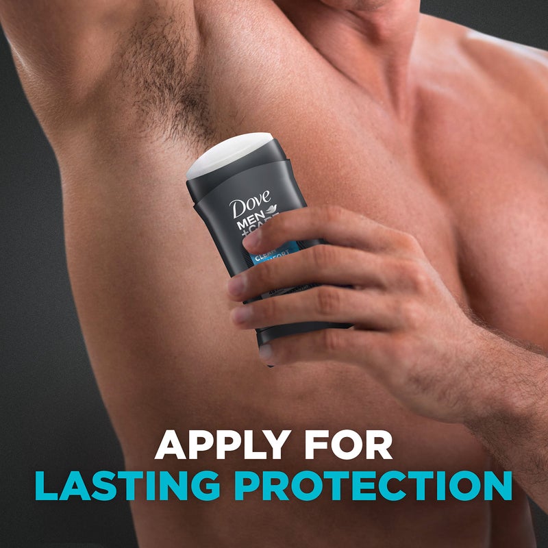 Dove Men+Care Antiperspirant Deodorant Stick Clean Comfort Twin Pack 72-Hour Sweat & Odor Protection Antiperspirant for Men With 1/4 Moisturizing Cream 2.7 oz - Image 2