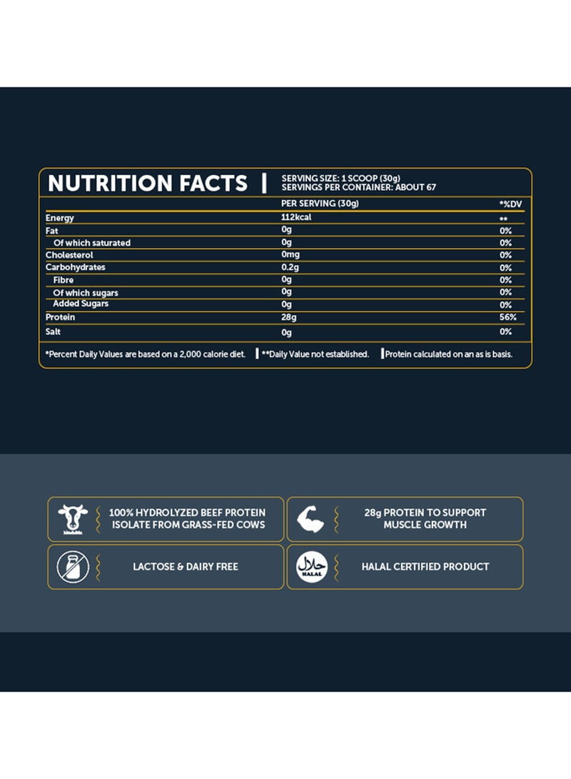 Basix Beef Protein Isolate Peach Ice Tea Flavour 4.4lb - Image 2