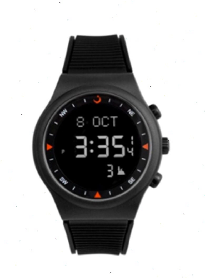 Al Fajr Men's Rubber Youth Digital Watch WY-16 - 38 mm - Black - Image 1