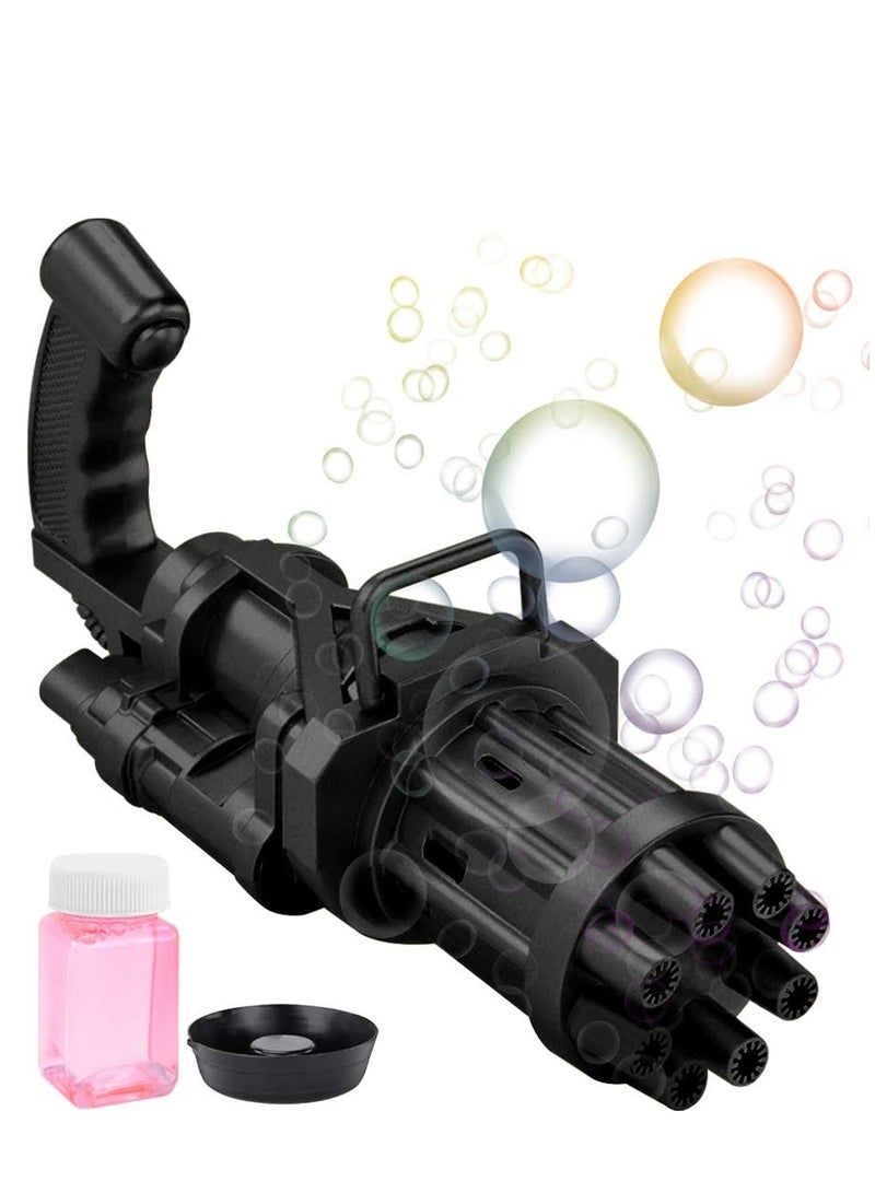 SYOSI Bubble Machine Cool Toys Gift Hole Huge Amount Automatic Bubble Maker Kids Bubble Machine Outdoor Toys for Boys Girls Age 3+ Bath Toys for Indoor Outdoor Black - Image 1