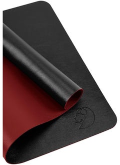 Miya Leather Table Mat Double sided PU Leather Table Mat Large Mouse Pad Waterproof Table Mat For Office And Home Users 80 x 40 cm (red + black)  - Image 3