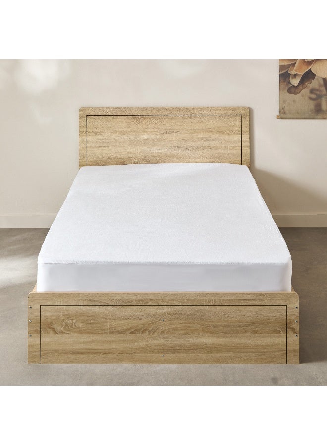 Home Box Terry Waterproof Twin Mattress Protector 200 x 33 x 120 cm  - Image 3