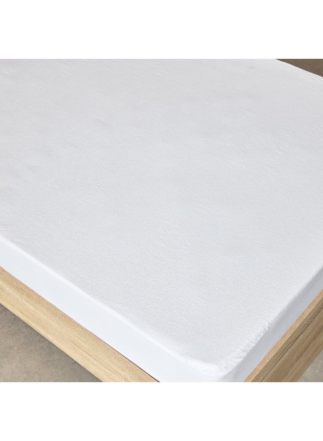 Home Box Terry Waterproof Twin Mattress Protector 200 x 33 x 120 cm - Image 3