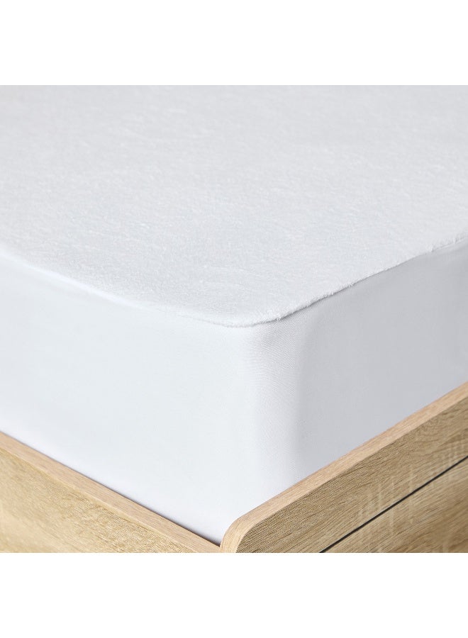 Home Box Terry Waterproof Twin Mattress Protector 200 x 33 x 120 cm - Image 5