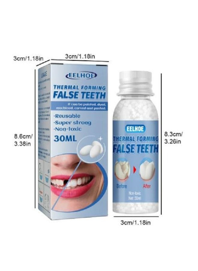 EELHOE - Tooth filling set plastic modified teether can be used for various repairs such as missing teeth  broken teeth  temporary fillings  restoration of interdental fillings  etc 30ml - Image 1