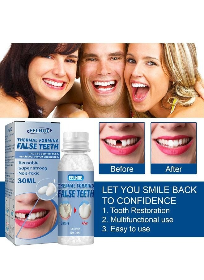 EELHOE - Tooth filling set plastic modified teether can be used for various repairs such as missing teeth  broken teeth  temporary fillings  restoration of interdental fillings  etc 30ml - Image 1