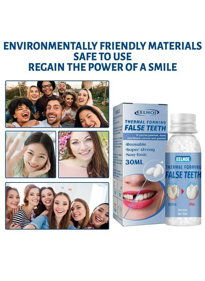 EELHOE - Tooth filling set plastic modified teether can be used for various repairs such as missing teeth  broken teeth  temporary fillings  restoration of interdental fillings  etc 30ml - Image 1