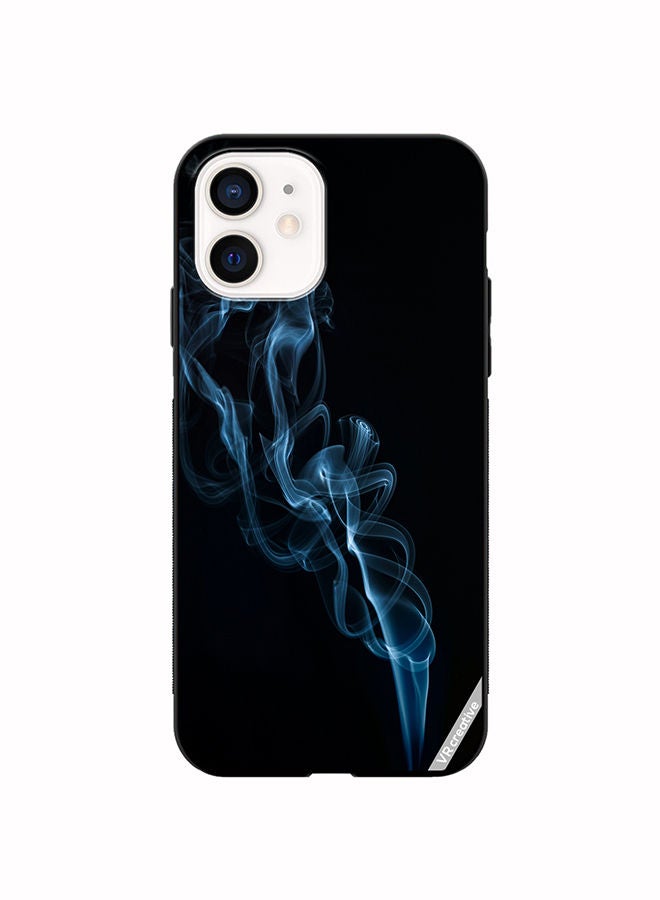 VR CREATIVE Protective Case Cover For Apple iPhone 12 mini Blue Layers Design Multicolour - Image 1