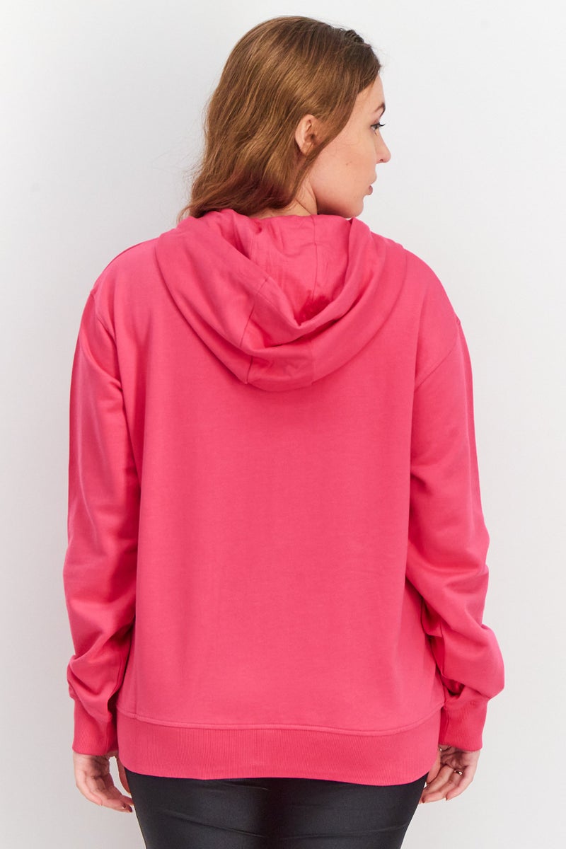 umbro Women Regular Fit Long Sleeves Hoodie, Pink - Image 4