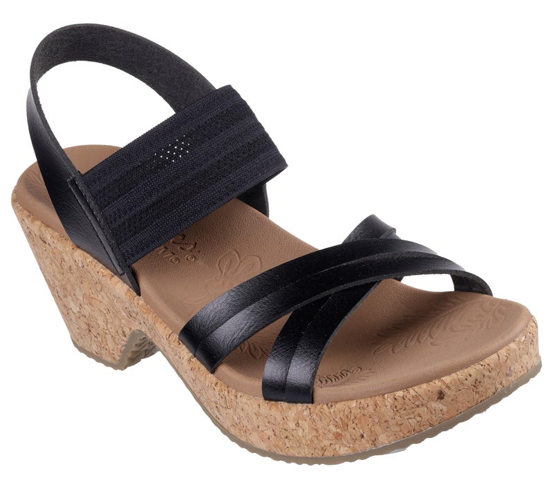 Skechers Women's BRYSTOL - NIGHT SKIES heel sandal, Black 8 M - Image 3