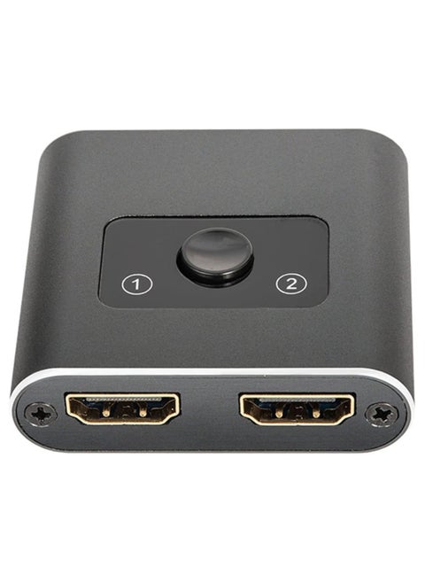 HDMI Switch 4K HDMI Splitter, 2 Input 1 Output or 1 in 2 Out, Supports 4K 60Hz 3D HD 1080P for PC Monitor, Projector, Blu-Ray Player, TV Stick, Switch, Xbox, PS5, HDTV Laptop