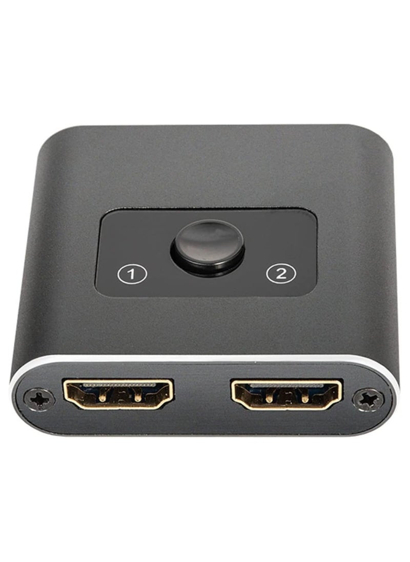 VKL - HDMI Switch 4K HDMI Splitter, 2 Input 1 Output or 1 in 2 Out, Supports 4K 60Hz 3D HD 1080P for PC Monitor, Projector, Blu-Ray Player, TV Stick, Switch, Xbox, PS5, HDTV Laptop - Image 1