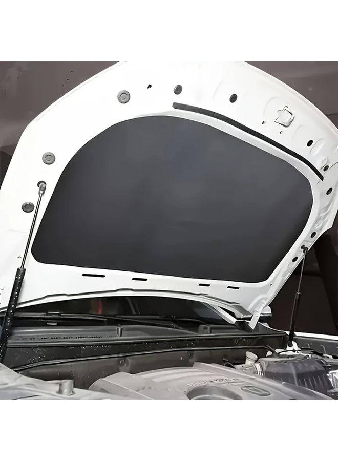 Car Engine Thermal Insulation Noise Reduction Mat 39.37x39.37 Inch Heat Shield Sound Deadener - Image 1