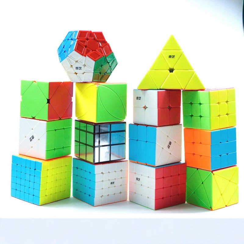 Qiyi Two Three Four Five Order Pyramid Rubik'S Cube Shaped Mirror Rubik'S Cube Children'S Educational Toys Rubik'S Cube - Image 2