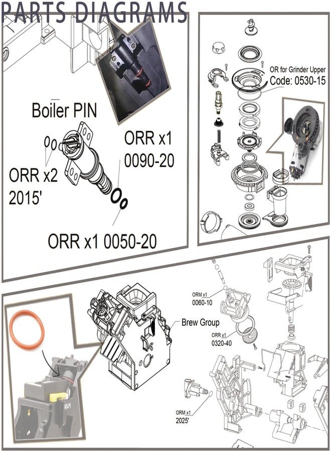 FUSHIPRO O Rings Replacement Parts for PHILIPS Latte Go 2200 3200 3500 LatteGo EP4300 5100 5400 Pannarello 1200 2200 2500 3200 Series to Solving Fully Automatic Espresso leakage - Image 5