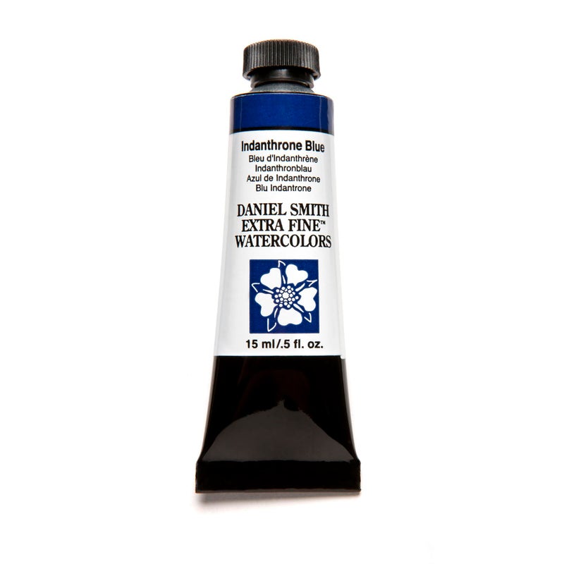 DANIEL SMITH 284600043 Daniel Smith Extra Fine Watercolor 15ml Paint Tube, Indanthrone Blue 0.5 Fl Oz (Pack of 1) - Image 1