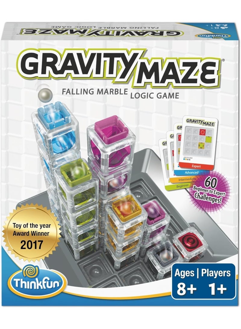 ThinkFun Gravity Maze - Falling Marble Logic Game - Challenging STEM Toy for Kids 8-12 - Gravity Marble Maze - Brain-Building Fun - Educational Gift - Boosts Critical Thinking & Problem Solving
