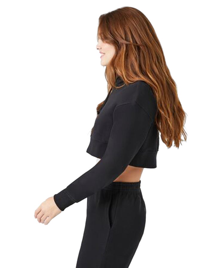 FOREVER 21 Fleece Cropped Hoodie  - Image 3