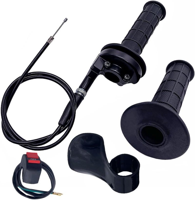 Aniro Moto Auto-Moto Twist Throttle Cable Housing Grips Set for Mini Pit Bikes - Image 1