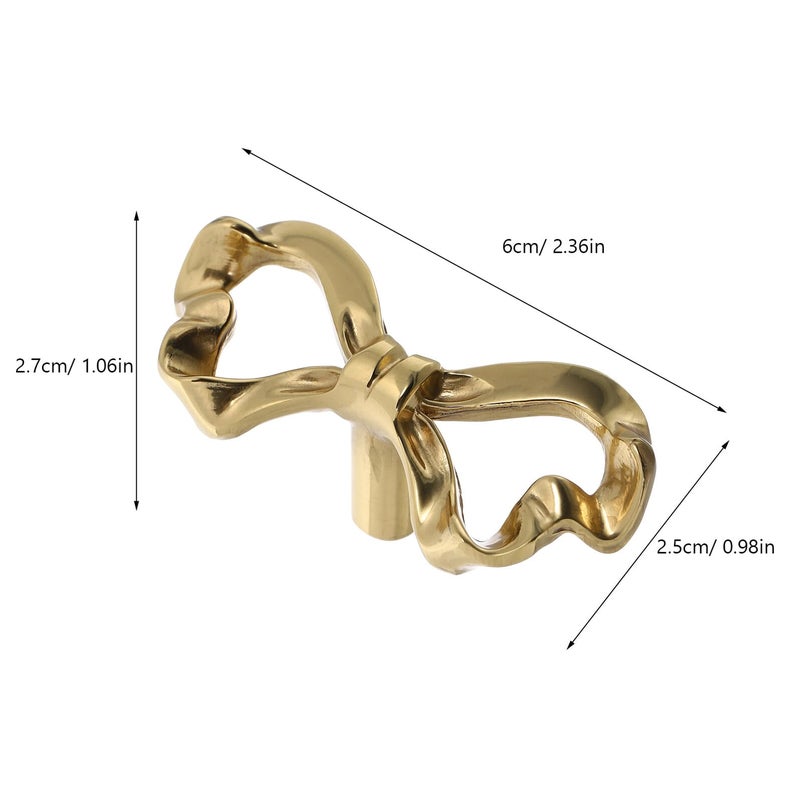 Vintage Brass Cabinet Knobs 60x27mm Hollow Drawer Pulls Retro Wardrobe Handles - Image 3
