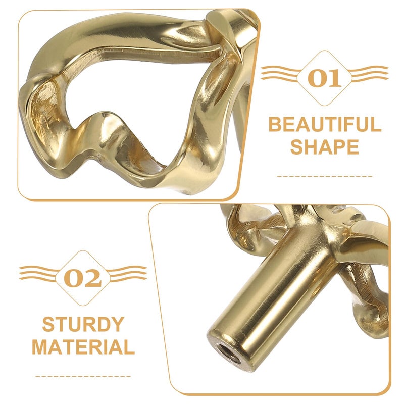 Vintage Brass Cabinet Knobs 60x27mm Hollow Drawer Pulls Retro Wardrobe Handles - Image 4