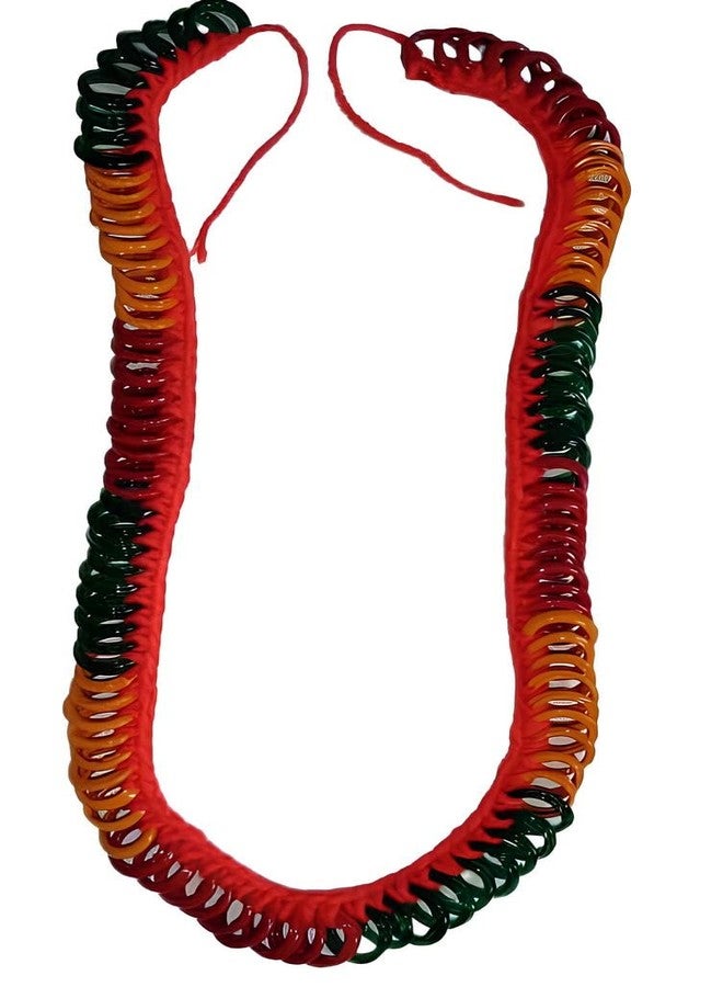 PulGos Chitti Gajula Mala 108 Bangles - Traditional Red, Green, and Yellow Bangles; Ideal for Cultural and Religious Events, Crafted, Perfect for Festive Occasions. - Image 1