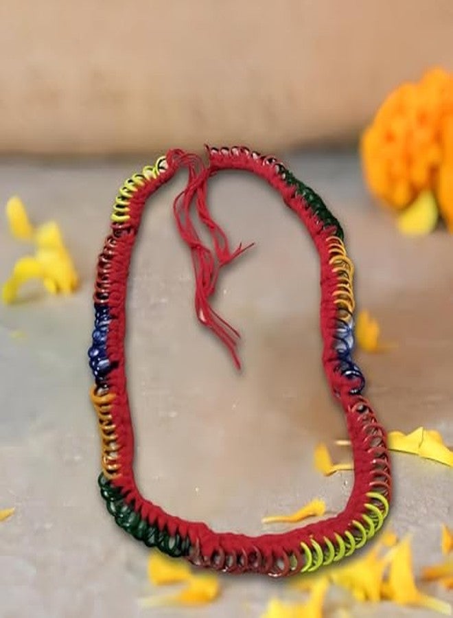 PulGos Chitti Gajula Mala 108 Bangles - Traditional Red, Green, and Yellow Bangles; Ideal for Cultural and Religious Events, Crafted, Perfect for Festive Occasions. - Image 4