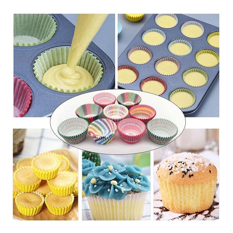 MEBISO 6Slot Cupcake Tray Carbon Steel Baking Mold for Microwave and Oven Reusable Muffin Bread Cake Pan Black Bakeware for Desserts Pastries and Cookies - Image 4
