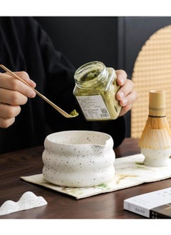 MarlaMall Matcha Whisk Set, Japanese Matcha Tea Set 7Pcs, Include Matcha Bowl, Bamboo Matcha Whisk, Bamboo Scoop, Whisk Holder, Stainless Steel Tea Sifter, For Stirring Matcha Bamboo Matcha Tool  - Image 3