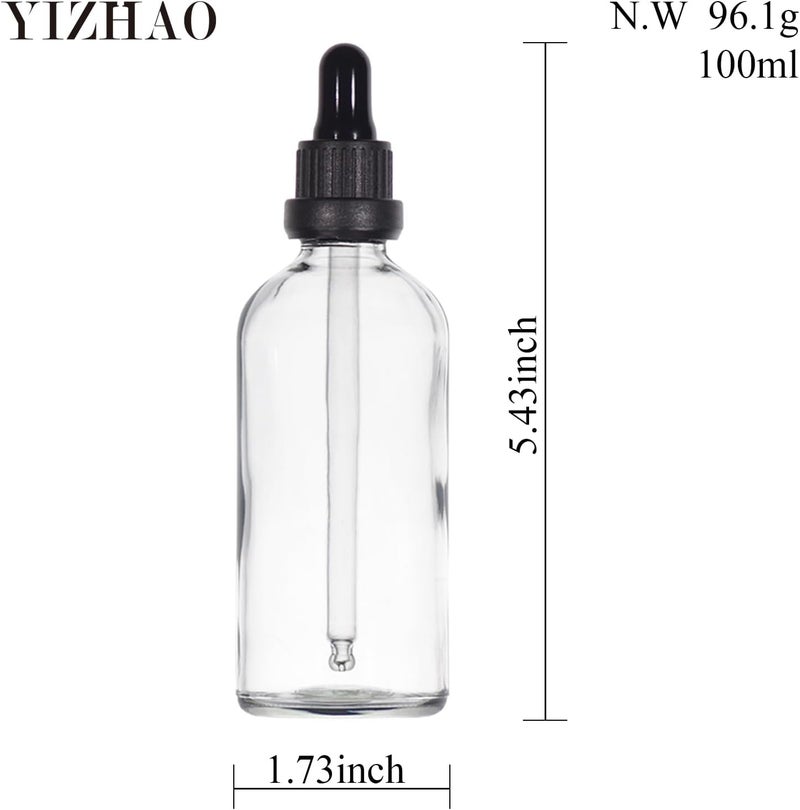 YIZHAO زجاجات قطرات الخضراء سعة 50 مل، مزودة بقطرة زجاجية، للزيوت العطرية، العلاج بالروائح، المستحضرات التجميلية، السفر – 12 قطع - Image 2
