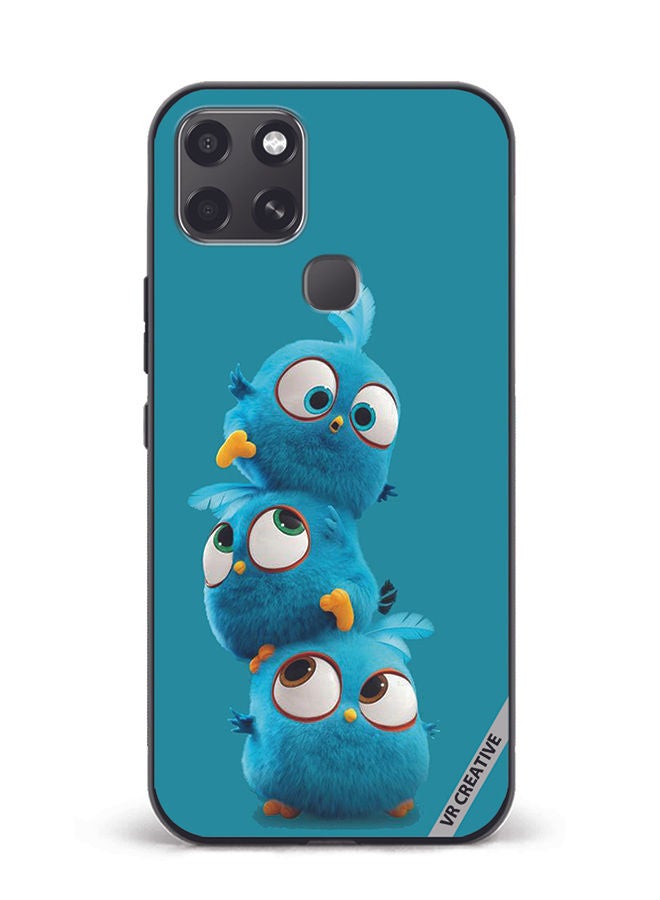 VR CREATIVE Protective Case Cover For Infinix Smart 6 Fur Cartoon Design Multicolour - Image 1