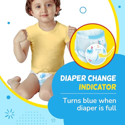 Niine Baby Diaper Pants, Extra Large(XL) Size (12-17 Kg) | 48 Count, Pack of 2| With Diaper Change Indicator| Faster Absorption |Up to 10 Hours Protection| Anti-Rash Diapers - Image 3