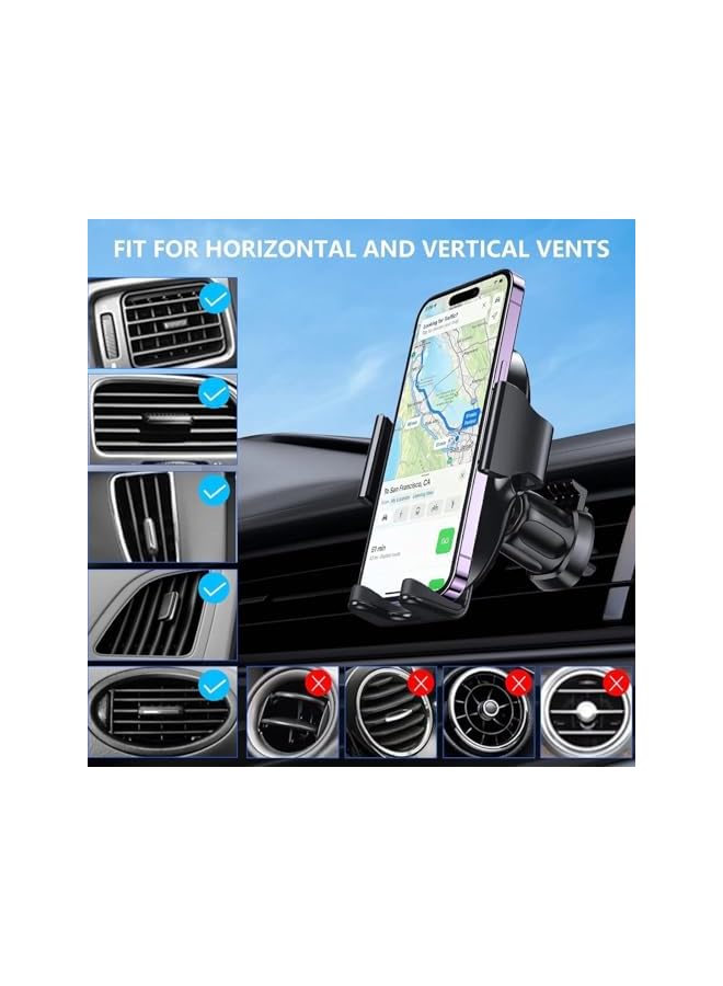 S-TOP Car Phone Holder Mount 4-in-1, Strong Suction Cup Dashboard and Windshield Stand, 360° Rotating Adjustable Mobile Phone Holder - Image 2