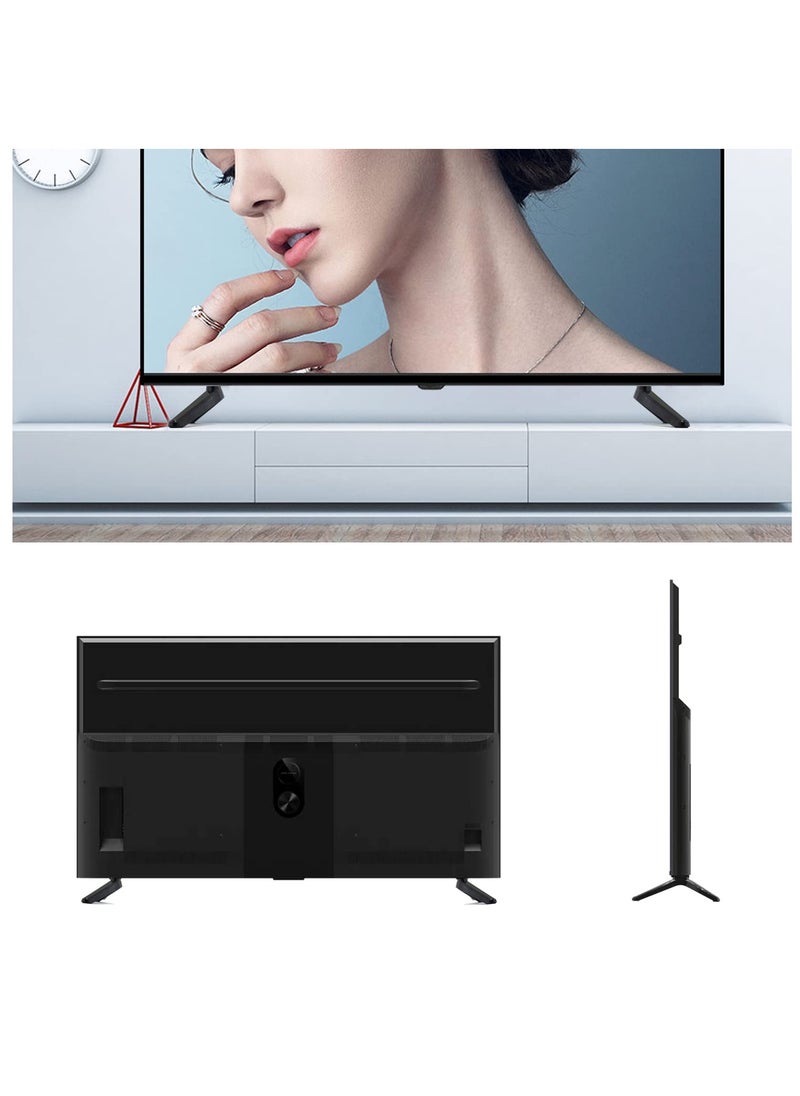 SYOSI - TV Stand Legs, Table Top TV Stand Base Replacement Legs for Most 32 to 55 Inch LCD LED for Samsung LG Sony VIZIO TCL KONKA TVs, with Cable Management, Hold up to 99lbs - Black - Image 1