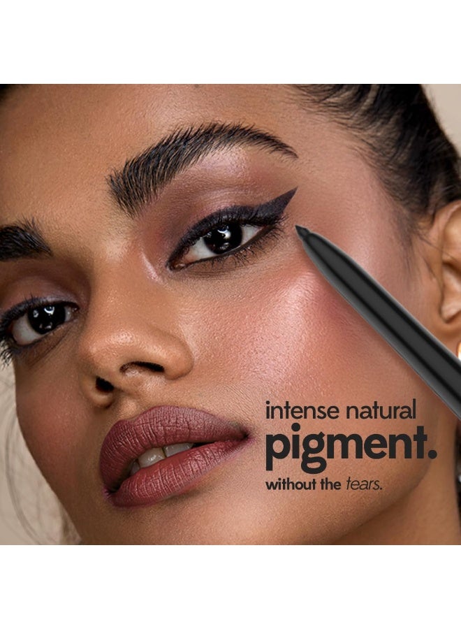 روبيز أورجانيك محدد عيون كحل من روبيز أورجانيكس - أسود، كاجال مع مُلمع مدمج للعين الدخانية، ناعم للغاية وقابل للمزج، لمسة نهائية غير لامعة تدوم طويلاً، مكياج عيون عضوي، خالٍ من القسوة ونباتي، 0.35 جم، قلم رصاص - Image 3