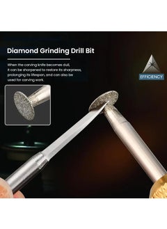 Serplex Serplex 6Pcs Carving Bits Detail Carving Bits for Rotary Tool 235mm Shrank Stainless Steel Engraving Carving Drill Bit Detailing Engraving Bits Rotary Carving Bits for DIY Wooden Carving Woodworking  - Image 4