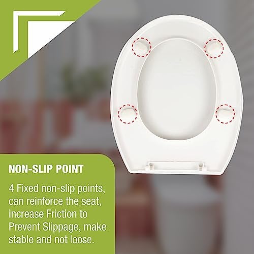 LIPKA Oval Toilet Seat Cover for Bathroom | PVC Cover for Commode Seat in White Color | Standard Size (Cover Only) - Image 5