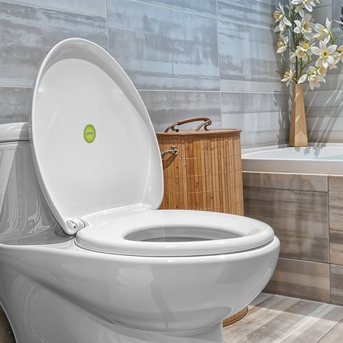 LIPKA Oval Toilet Seat Cover for Bathroom | PVC Cover for Commode Seat in White Color | Standard Size (Cover Only) - Image 1