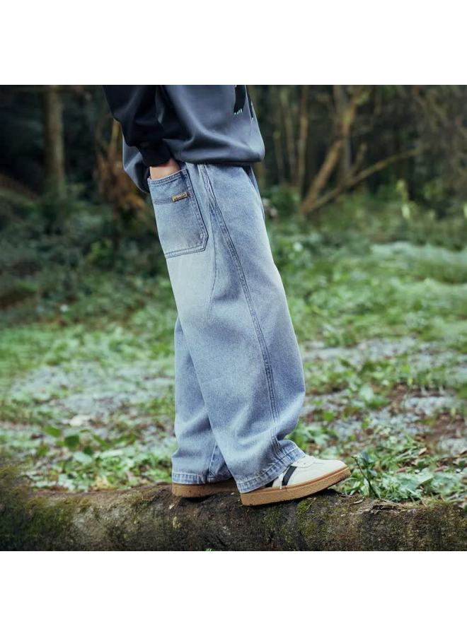 Ebaer Kids Fashion Denim Jeans Spring New Boys Casual Straight Pants Soft Denim Blue 120 - Image 2