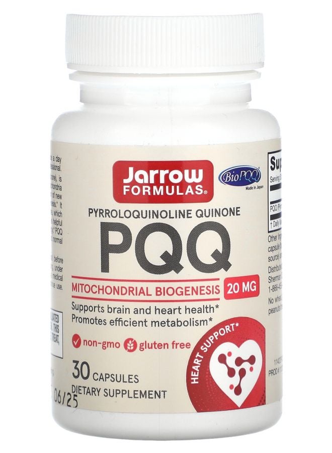jarrow formulas PQQ 20 mg 30 Capsules