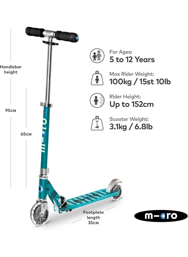 Micro Petrol LED Scooter | Scooter for Kids | Kids Scooter | Scooters | Scooter | Stripe LED Scooter - Image 2