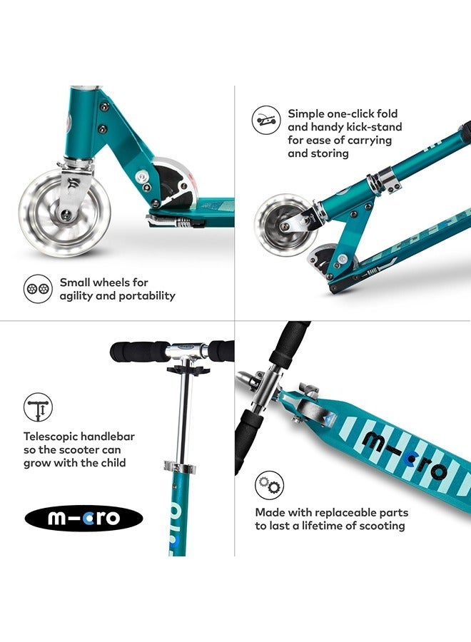 Micro Petrol LED Scooter | Scooter for Kids | Kids Scooter | Scooters | Scooter | Stripe LED Scooter - Image 4