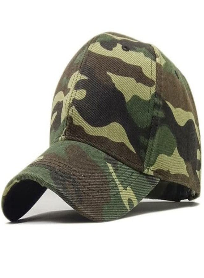 FASHOLIC Unisex Cap Cotton Army Cap Summer Baseball Military Hat with Adjustable Strap - Image 1