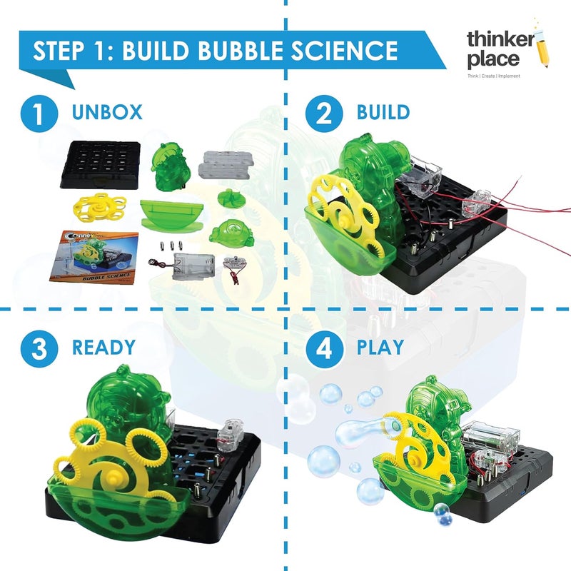 ThinkerPlace Bubble Science DIY Kit | Build, Learn & Play | STEM Toy for Kids Age 8+ | Surface Tension Learning Kit with AR Experience | Fun Educational Game - Image 5