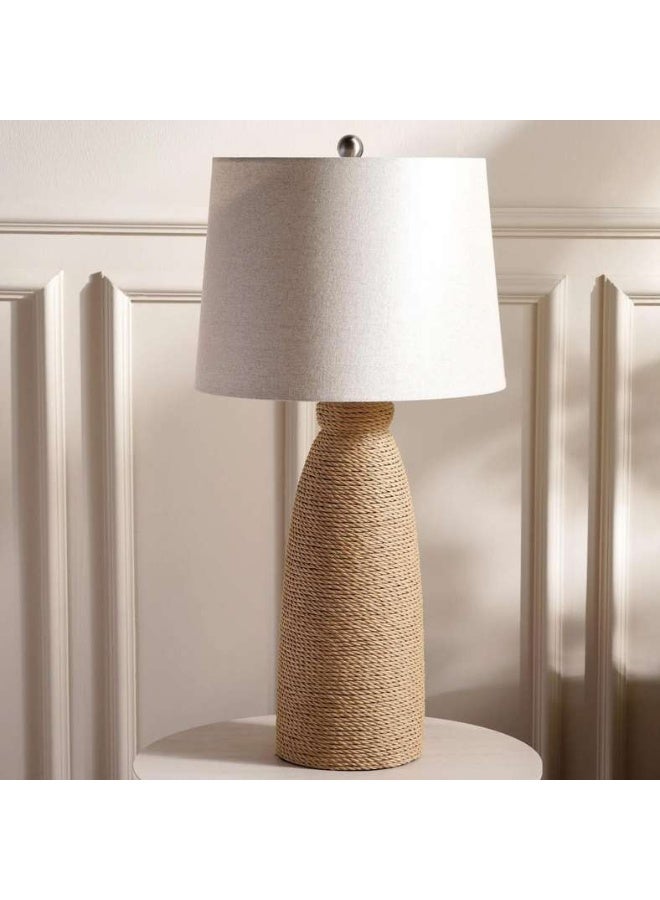 Pan Home مصباح طاولة من حبل الأعشاب البحرية الطبيعية للمنزل - Image 3