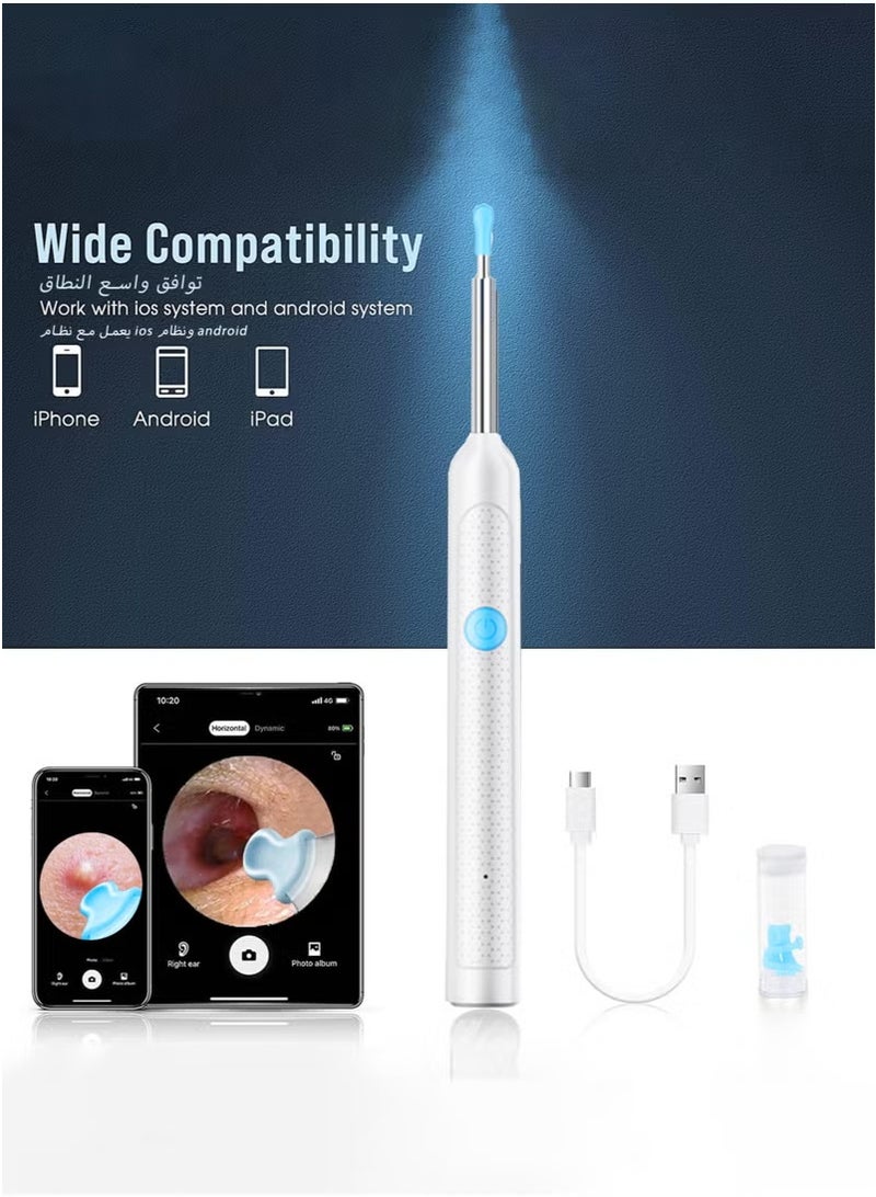 Ear Wax Removal - 2000w HD camera with Camera Earwax Remover Tool with 9 Pcs Ear Set - Earwax Removal Kit with Light -With 6 soft silicone ear spoons - Ear Cleaner for iOS & Android - Image 3