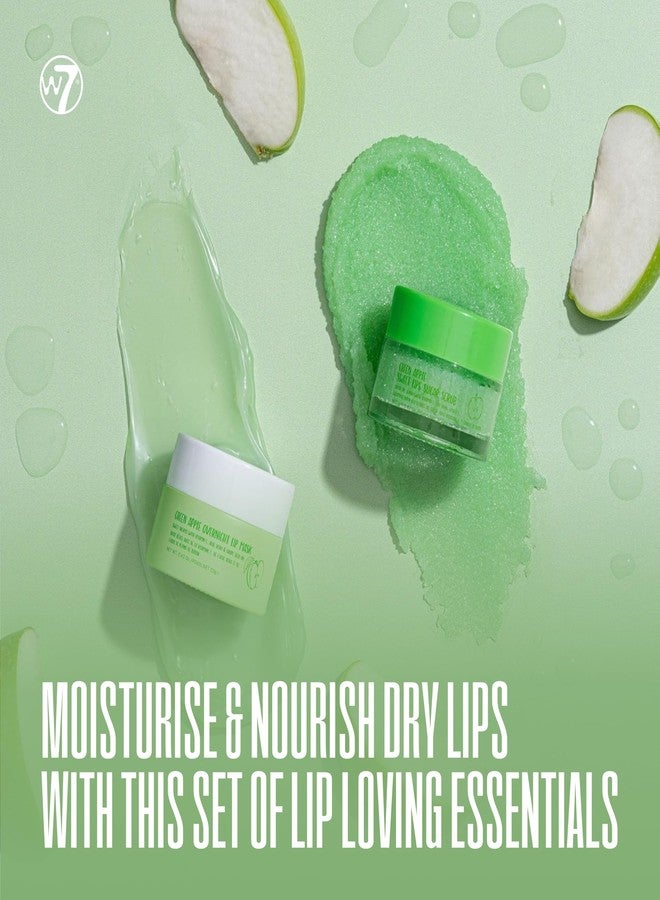W7 Sweet Dreams Lip Scrub & Overnight Lip Mask Duo - 2 Piece Gift Set - Apple Flavour - Exfoliate, Condition, Soothe & Hydrate - Image 4