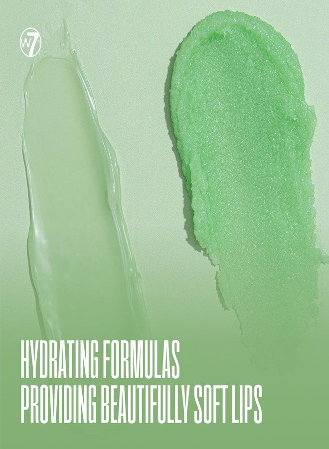 W7 Sweet Dreams Lip Scrub & Overnight Lip Mask Duo - 2 Piece Gift Set - Apple Flavour - Exfoliate, Condition, Soothe & Hydrate - Image 2