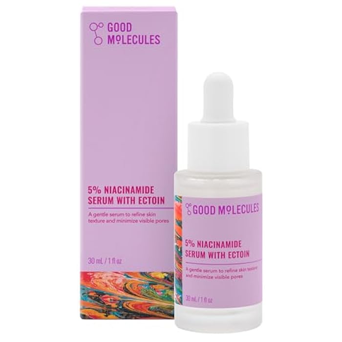 Good Molecules 5% Niacinamide Serum With Ectoin - Ultra Hydrating Serum to Target Enlarged Pores, and Acne - Moisturizing, Pore Minimizer for Face - Skin Care - Image 1